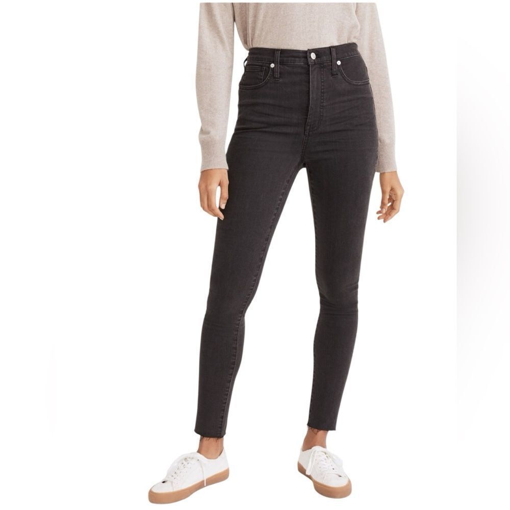 Madewell high-rise skinny jeans in a black wash Size 25